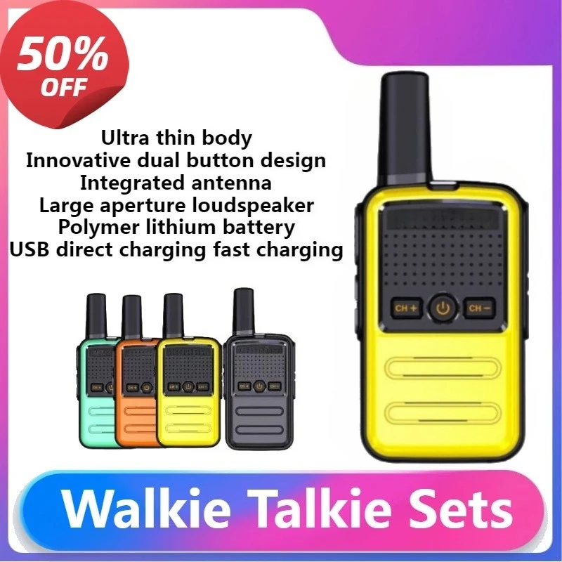4 Pcs Walkie Talkie Mini Size Portable Handheld Radio Wireless Set 9800mAh 25W Twol Way Radio Station Comunicador Transceiver
4 Pcs Walkie Talkie Mini Size Portable Handheld Radio Wireless Set 9800mAh 25W Twol Way Radio Station Comunicador Transceiver