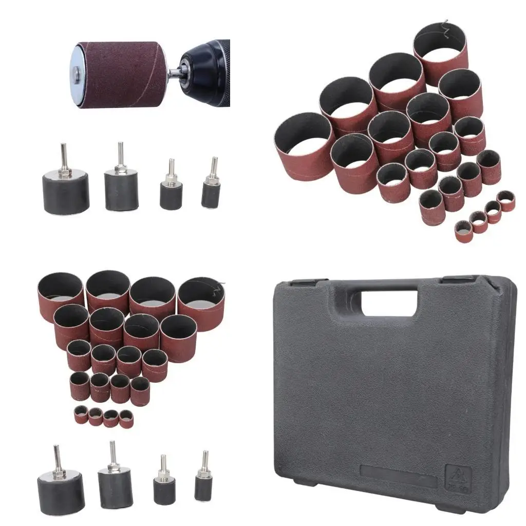 652F Practical 16 Pcs Sanding Drum #60 #80 #120 Sanding Belt Connecting for Contouring Edge and Buffing out Irregular Shape
652F Practical 16 Pcs Sanding Drum #60 #80 #120 Sanding Belt Connecting for Contouring Edge and Buffing out Irregular Shape