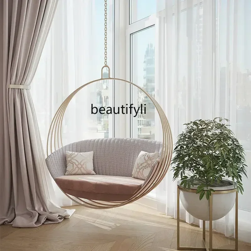Cradle Chair Bedroom Girl Living Room Hammock Single Hanging Chair Indoor Swing Balcony Household.0 
Cradle Chair Bedroom Girl Living Room Hammock Single Hanging Chair Indoor Swing Balcony Household.0