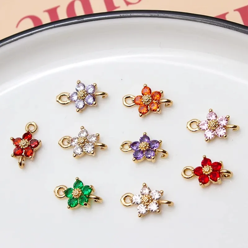 Медный сплав, позолоченный микро-вставка, двойной кулон с цирконом, пять лепестков цветов, браслет ручной работы, ожерелье, ювелирные аксессуары
Медный сплав, позолоченный микро-вставка, двойной кулон с цирконом, пять лепестков цветов, браслет ручной работы, ожерелье, ювелирные аксессуары