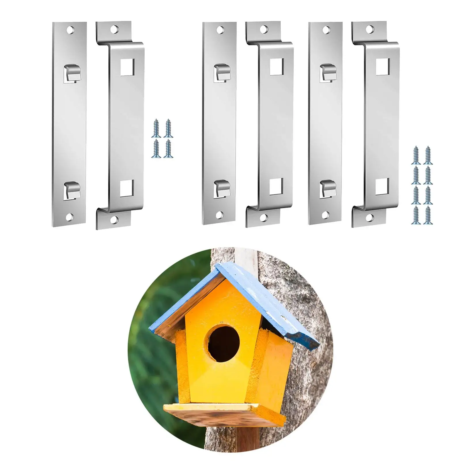 Rustproof Bird House Hanger Bracket, Bird House Mounting Bracket for Securing Bird Houses
Rustproof Bird House Hanger Bracket, Bird House Mounting Bracket for Securing Bird Houses