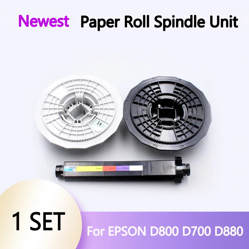 1 SET D800 New Paper Roll Spindle Unit for Epson D800 D880 Dry Minilab Printer Paper Roll
1 SET D800 New Paper Roll Spindle Unit for Epson D800 D880 Dry Minilab Printer Paper Roll