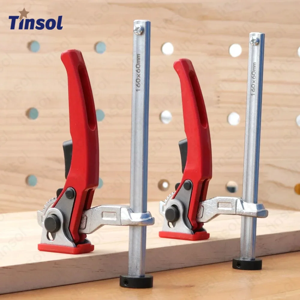 1/2PC Quick Acting Hold Down Clamp Woodworking Desktop Fast Fixed Clip For Woodworking Benches 19/20MM Hole Ratchet F Clamp Tool
1/2PC Quick Acting Hold Down Clamp Woodworking Desktop Fast Fixed Clip For Woodworking Benches 19/20MM Hole Ratchet F Clamp Tool