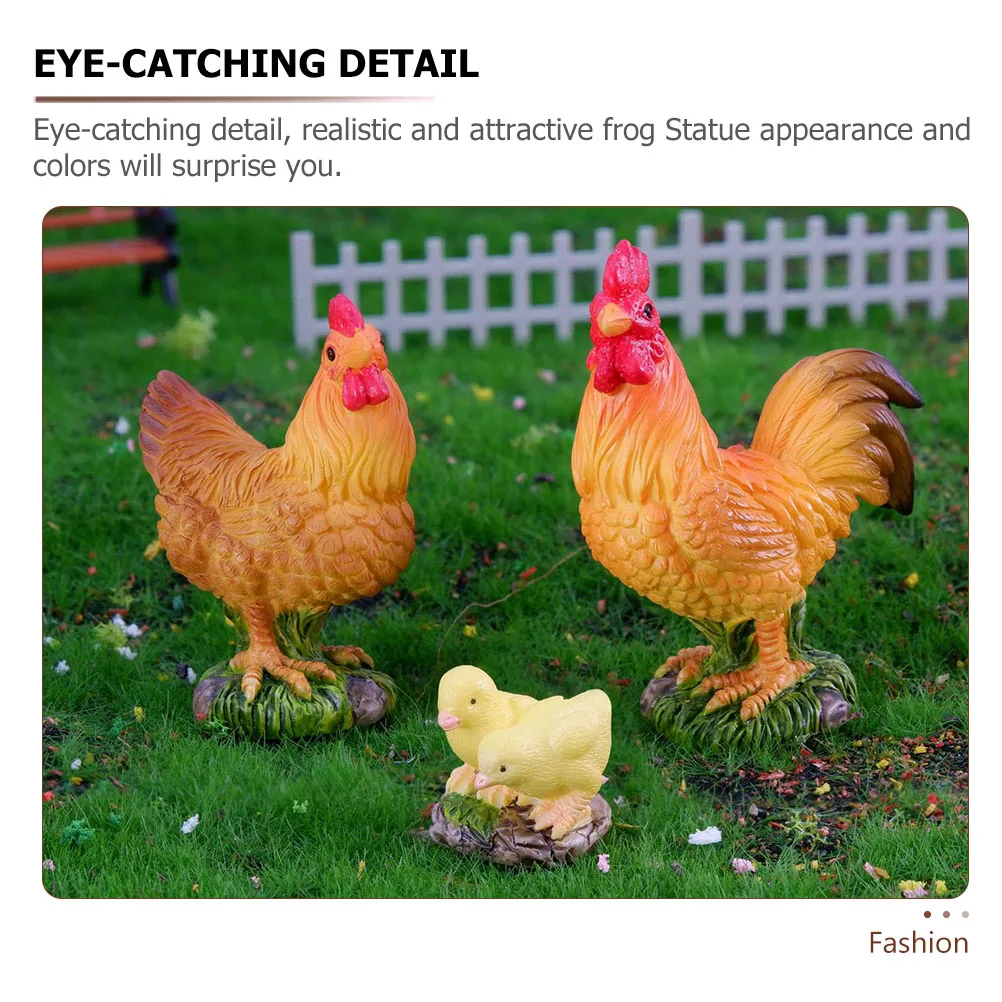 Resin Rooster Ornaments Chicken Sculpture Decorative Figurine Mini Animals Decoration
Resin Rooster Ornaments Chicken Sculpture Decorative Figurine Mini Animals Decoration