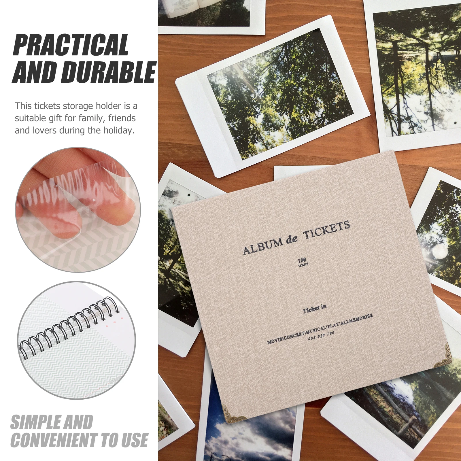 1Pcs Receipt Storage Book Premium Quality Ticket Organizer Album for Photos Tickets Bills Home Office Use Coffee
1Pcs Receipt Storage Book Premium Quality Ticket Organizer Album for Photos Tickets Bills Home Office Use Coffee