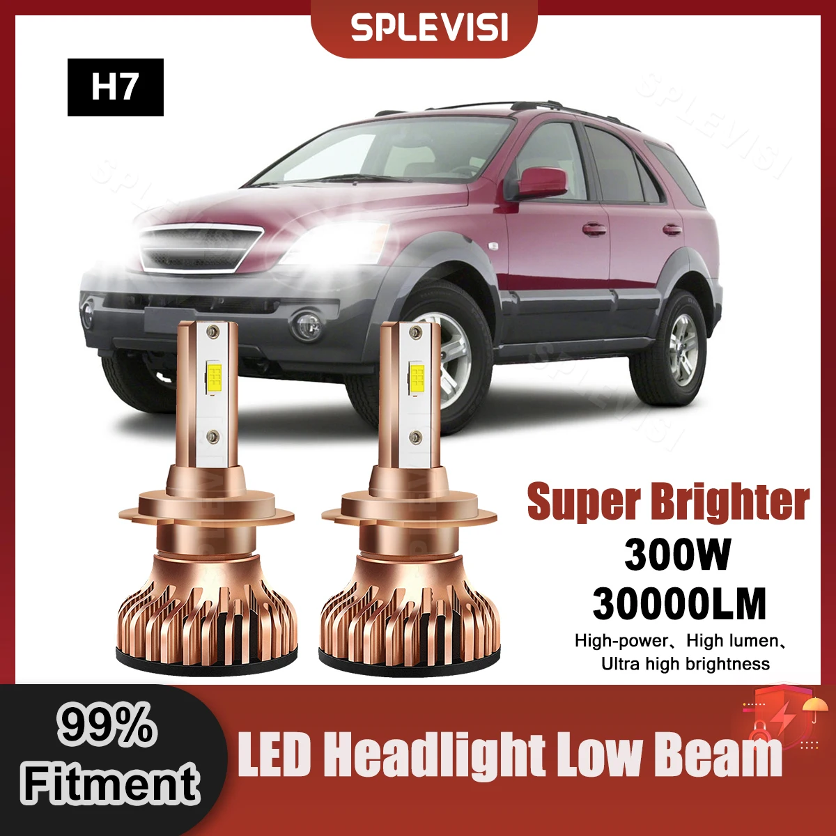 SPLEVISI H7 LED Headlight Low Beam Bulbs 9V-24V 30000LM 300W/Pair For Kia Sorento For Kia Sportage MK3 Replace Car Low Lights
SPLEVISI H7 LED Headlight Low Beam Bulbs 9V-24V 30000LM 300W/Pair For Kia Sorento For Kia Sportage MK3 Replace Car Low Lights