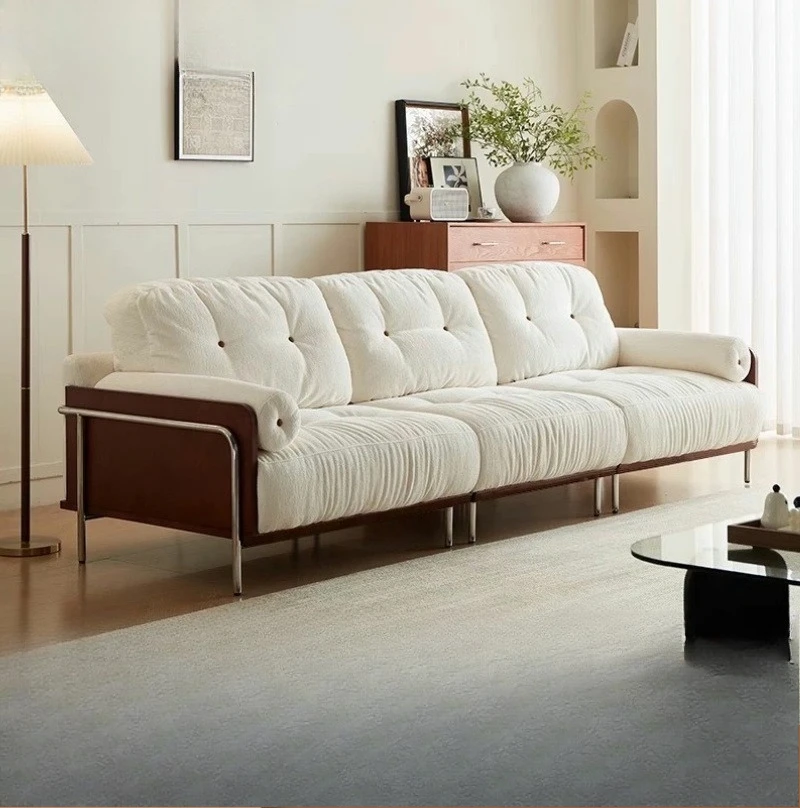 French vintage chenille velvet sofa living room small apartment straight row with high backrest
French vintage chenille velvet sofa living room small apartment straight row with high backrest