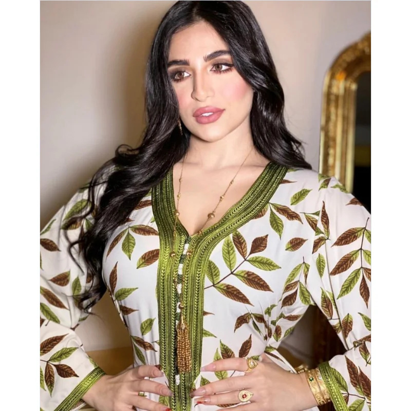 Summer Muslim Printed Maxi Dresses for Women Dubai Turkey Loose Casual Satin Abaya Fashion Female Full Sleeve Holiday Dress 2025
Summer Muslim Printed Maxi Dresses for Women Dubai Turkey Loose Casual Satin Abaya Fashion Female Full Sleeve Holiday Dress 2025