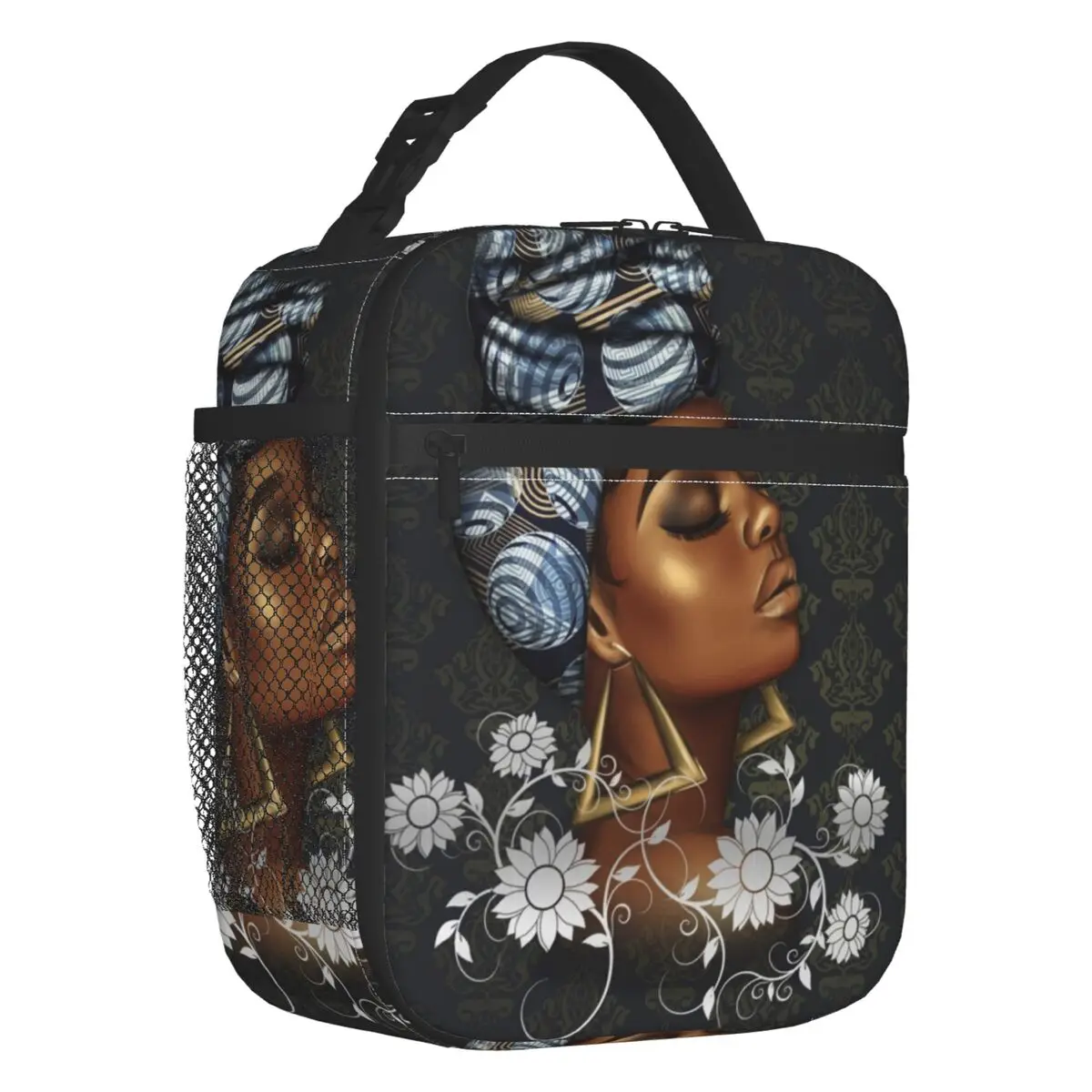 Black Women Vintage Classic Portable Lunch Box Women African Thermal Cooler Food Insulated Lunch Bag School Children Student
Black Women Vintage Classic Portable Lunch Box Women African Thermal Cooler Food Insulated Lunch Bag School Children Student