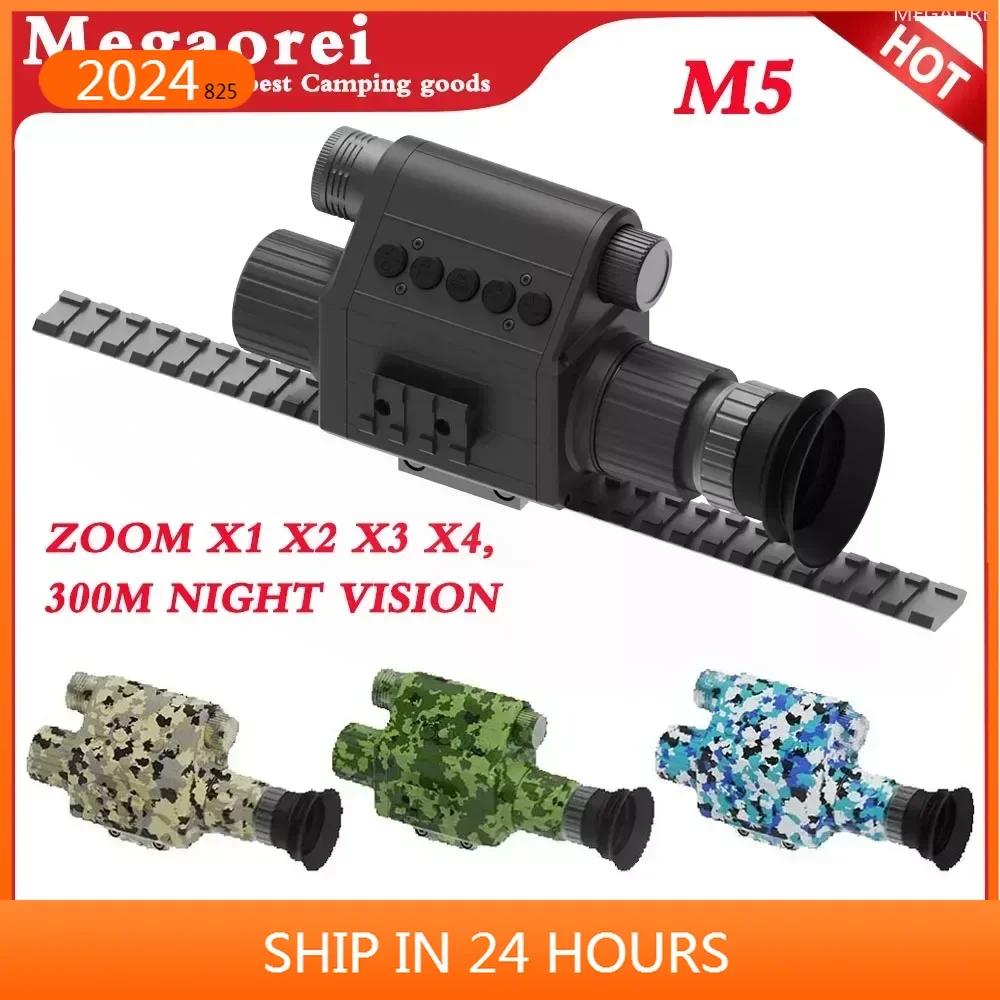 NEW Megaorei M5 1080P Monocular Infrared Digital Night Sight Scope 4X Zoom Hunting Camera Day And Night Use Tactical TelescopeN
NEW Megaorei M5 1080P Monocular Infrared Digital Night Sight Scope 4X Zoom Hunting Camera Day And Night Use Tactical TelescopeN