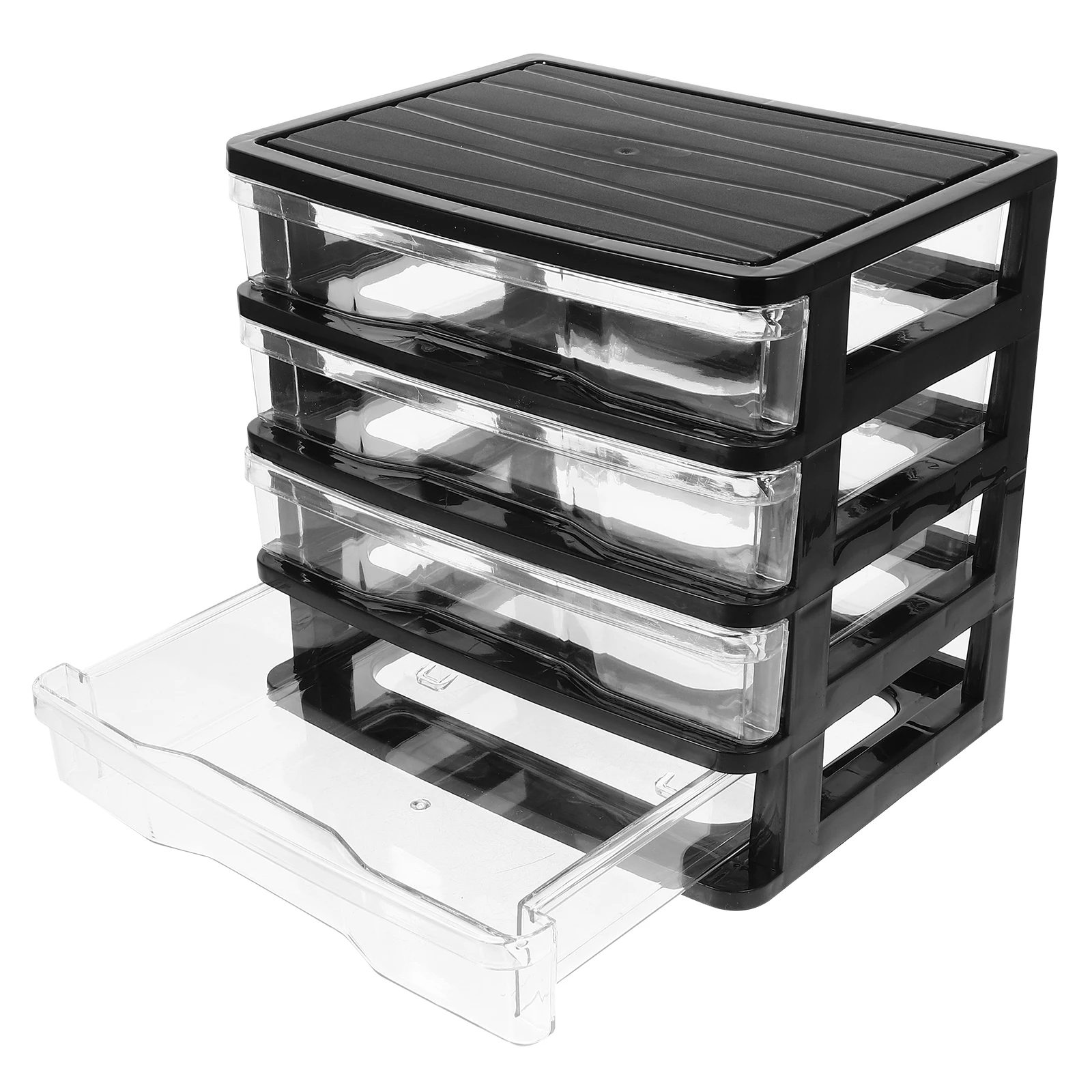 4 Layers Black Transparent Storage Box Desktop Makeup Organizer Sliding Drawers PP Material Small Size Storage Drawers Desk
4 Layers Black Transparent Storage Box Desktop Makeup Organizer Sliding Drawers PP Material Small Size Storage Drawers Desk