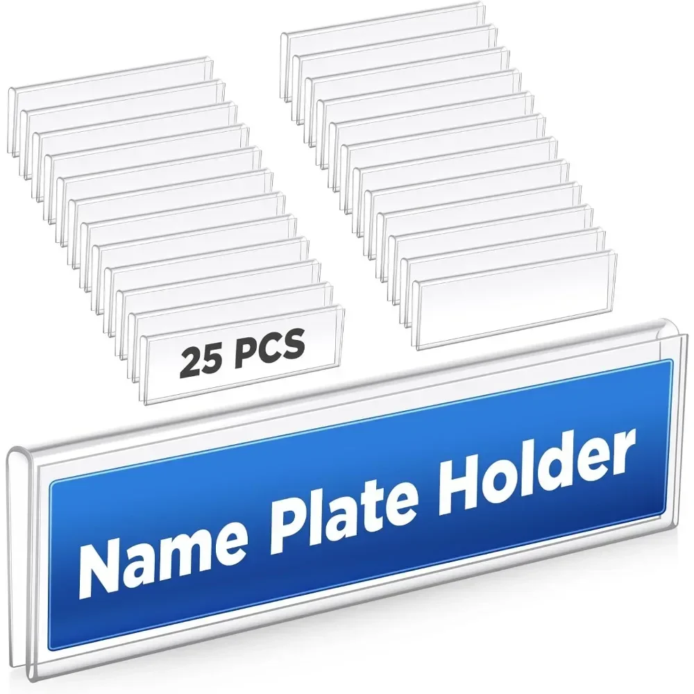 25 pack plastic cubicle name plate holder 8.5" wide x 2" high glass wall name plate holder clear acrylic sign display stand for
25 pack plastic cubicle name plate holder 8.5" wide x 2" high glass wall name plate holder clear acrylic sign display stand for
