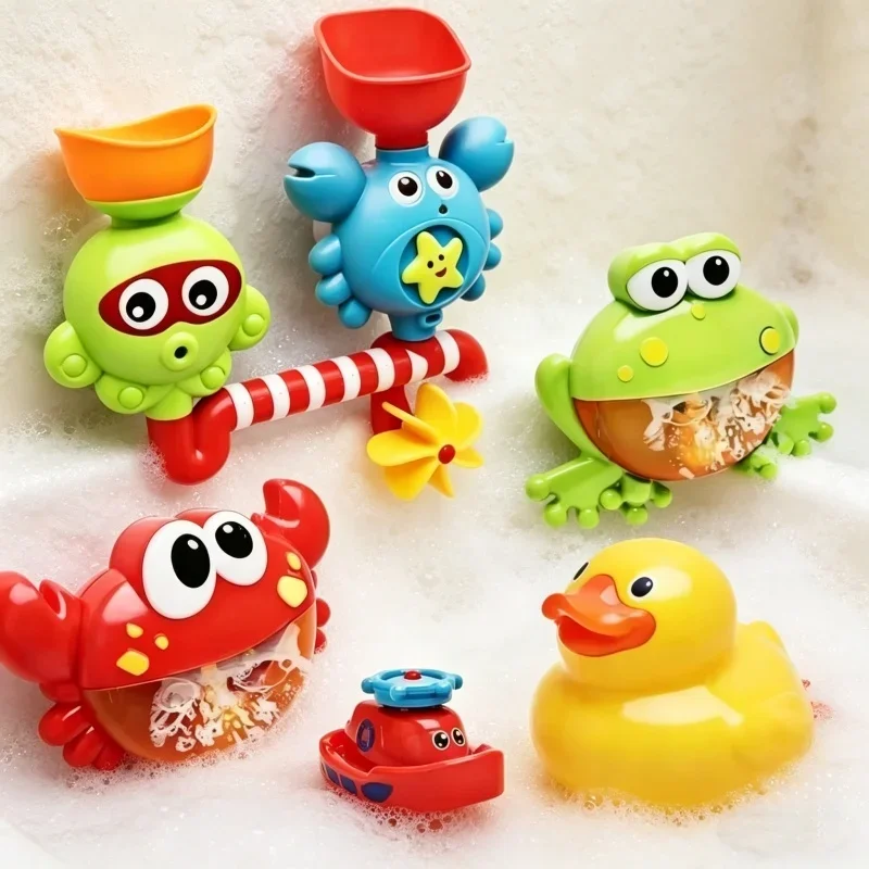 Crab Frog Shape Baby Bath Bubble Machine Music Water Toy Automatic Soap Bubble Maker Kids Bathroom Bathtub Playing Toy Tools Set
Crab Frog Shape Baby Bath Bubble Machine Music Water Toy Automatic Soap Bubble Maker Kids Bathroom Bathtub Playing Toy Tools Set