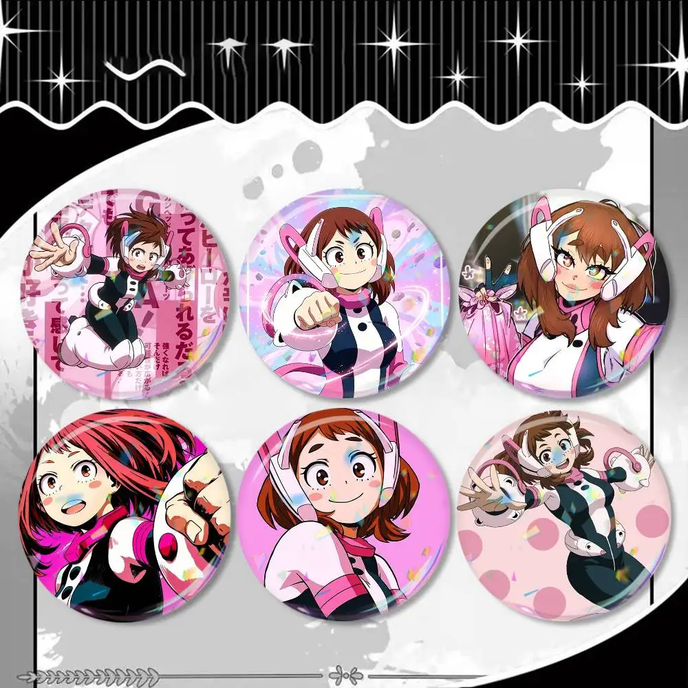 Ochaco Uraraka Japanese Anime Badge 25 32 44 58 75 mm Round Fans Collect Friends Gifts Brooch Souvenir
Ochaco Uraraka Japanese Anime Badge 25 32 44 58 75 mm Round Fans Collect Friends Gifts Brooch Souvenir