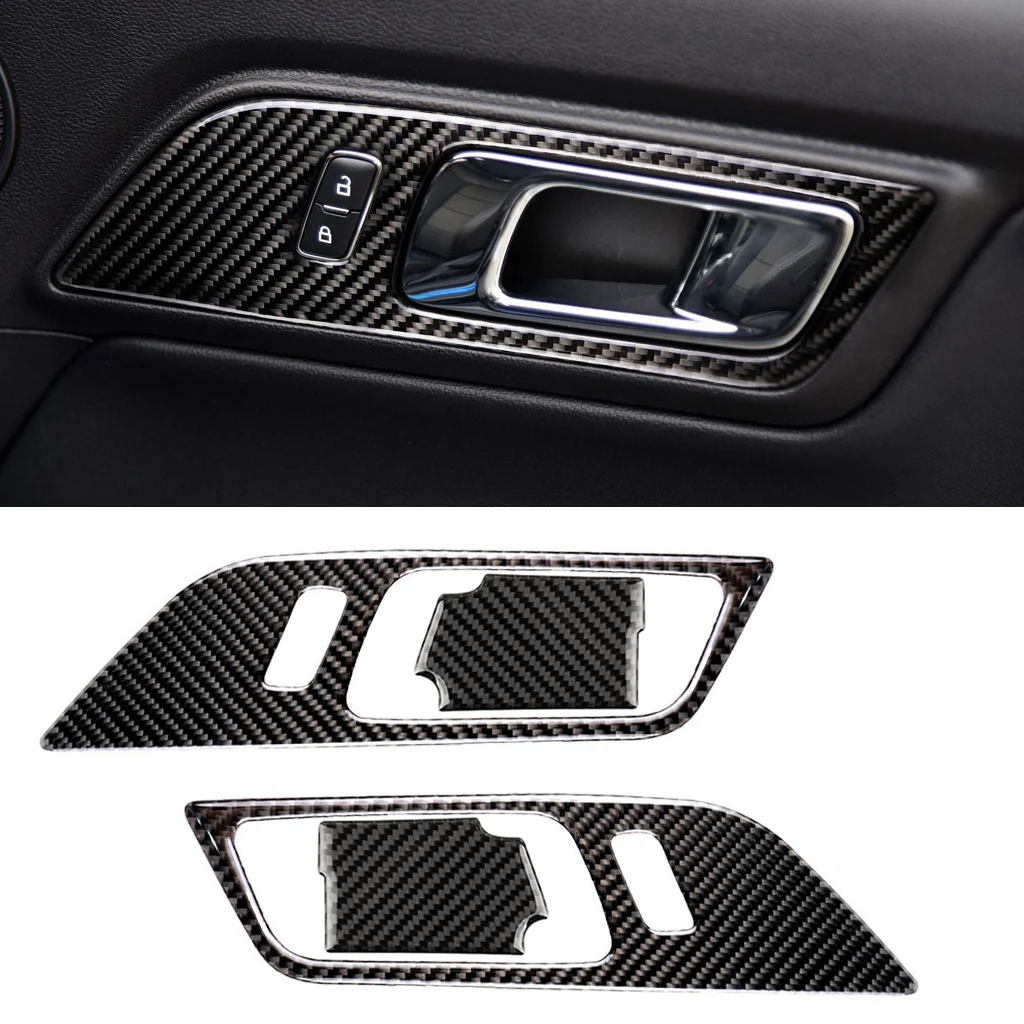 For Ford Mustang 2015 2016 2017 2pcs Carbon Fiber Interior Door Panel Door Bowl Decor Cover Sticker Trim
For Ford Mustang 2015 2016 2017 2pcs Carbon Fiber Interior Door Panel Door Bowl Decor Cover Sticker Trim