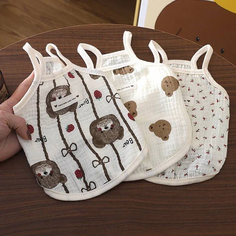 Spring Summer Cotton Bear Vest Dog Clothes Teddy Bichon Schnauzer Home Clothes Sleepwear Outdoor Sun Protection Shirt
Spring Summer Cotton Bear Vest Dog Clothes Teddy Bichon Schnauzer Home Clothes Sleepwear Outdoor Sun Protection Shirt