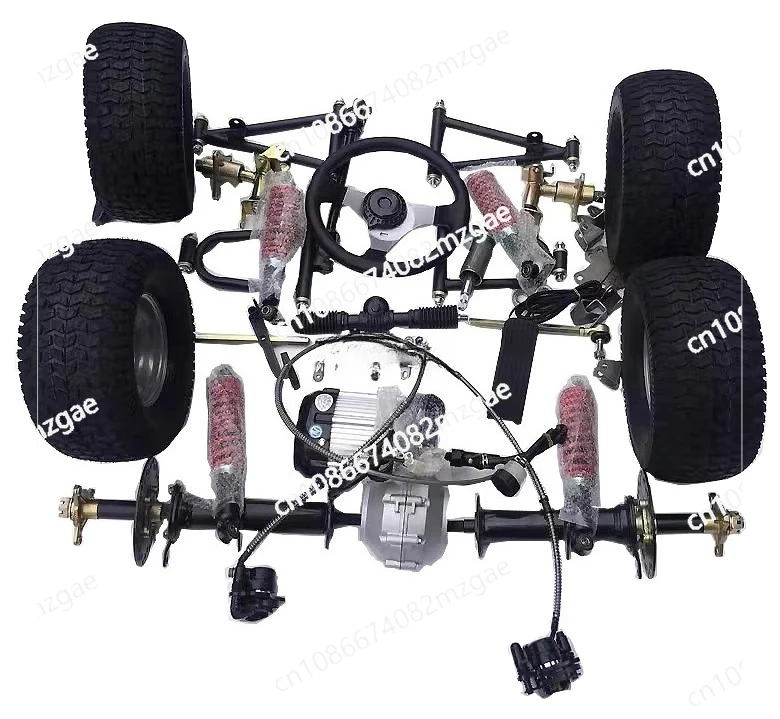 Modified electric four-wheeler kart parts front suspension steering differential shaft drive motor
Modified electric four-wheeler kart parts front suspension steering differential shaft drive motor