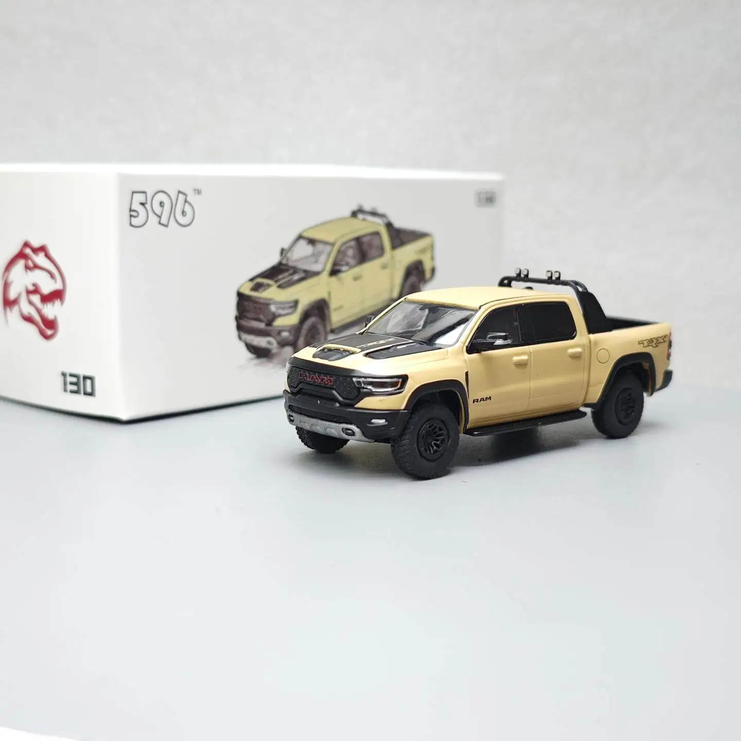 596 1:64 Dodge Ram 1500 TRX T-Rex Desert Yellow 596-130 Diecast Alloy Car Model Collectible Gift
596 1:64 Dodge Ram 1500 TRX T-Rex Desert Yellow 596-130 Diecast Alloy Car Model Collectible Gift