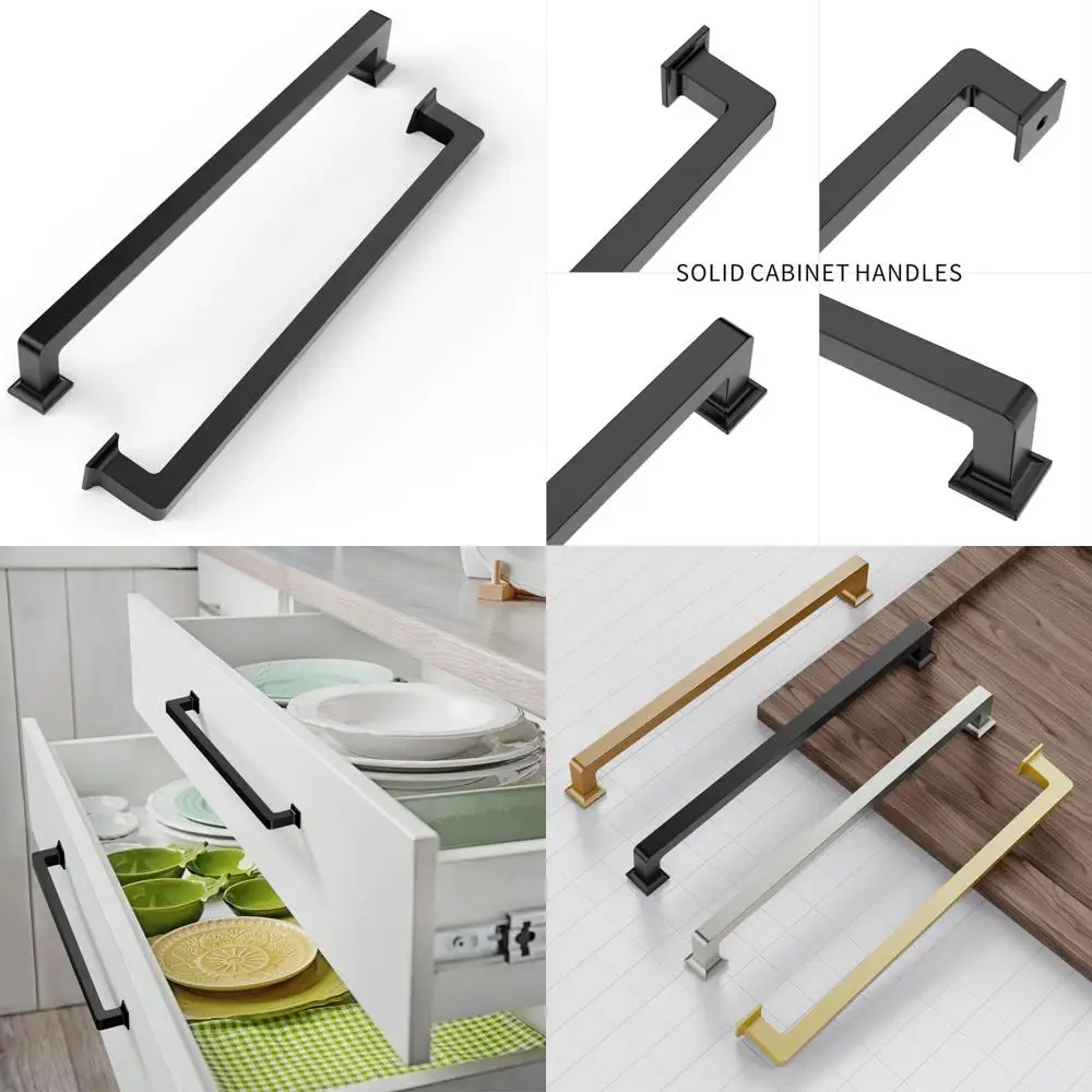 Матовый черный 8,8-дюймовый набор ручек для шкафа из 10 шт., современные ручки из цинкового сплава для кухонных шкафов, фурнитура премиум-качества
Матовый черный 8,8-дюймовый набор ручек для шкафа из 10 шт., современные ручки из цинкового сплава для кухонных шкафов, фурнитура премиум-качества