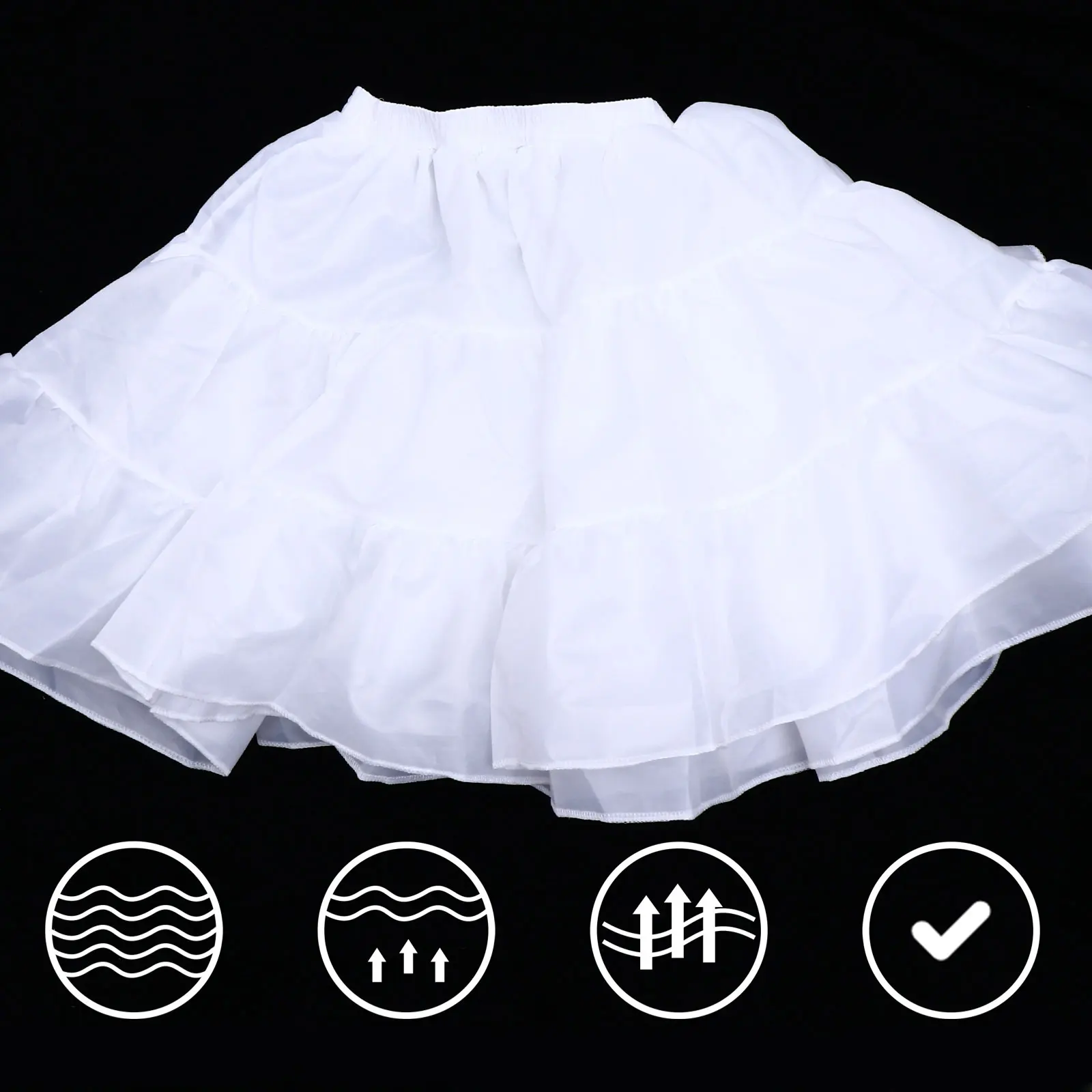 Lolita Petticoat Brocade Material Elastic Waist Underskirt White Girls Dress Layered Non Wrinkle Foldable Wedding
Lolita Petticoat Brocade Material Elastic Waist Underskirt White Girls Dress Layered Non Wrinkle Foldable Wedding