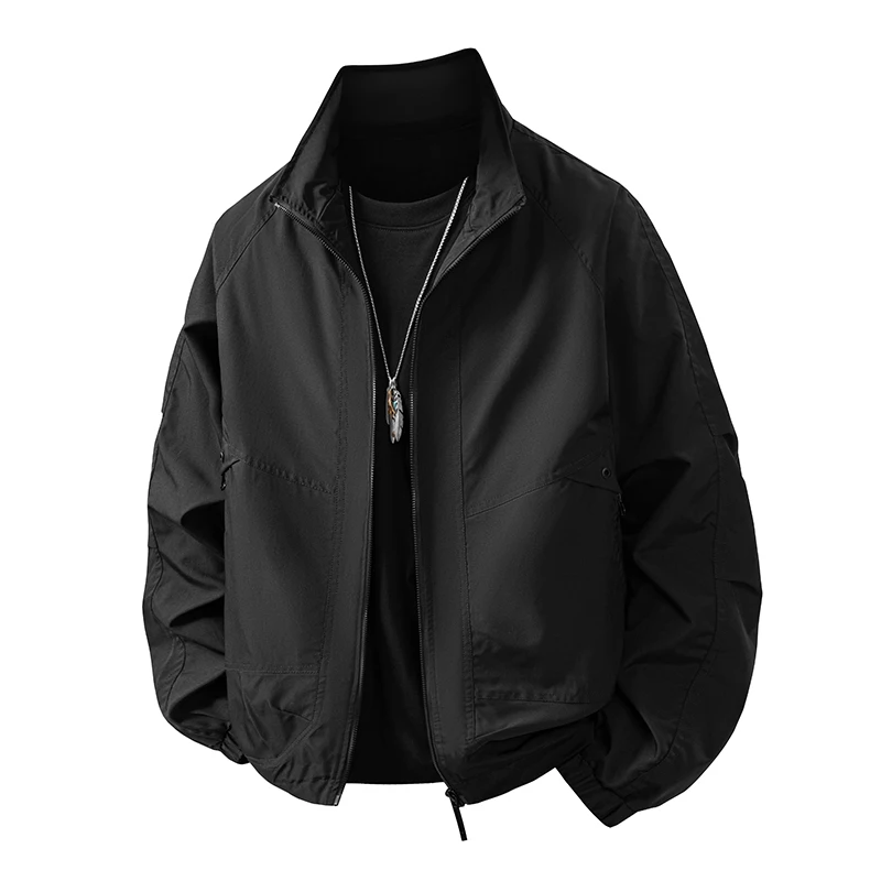 Повседневная мужская куртка Jaet, осенняя новинка Faion, простой отложной воротник, одинарный Jaet, свободный крой, полиэфирная ткань, длинная свевая молния...
Повседневная мужская куртка Jaet, осенняя новинка Faion, простой отложной воротник, одинарный Jaet, свободный крой, полиэфирная ткань, длинная свевая молния...