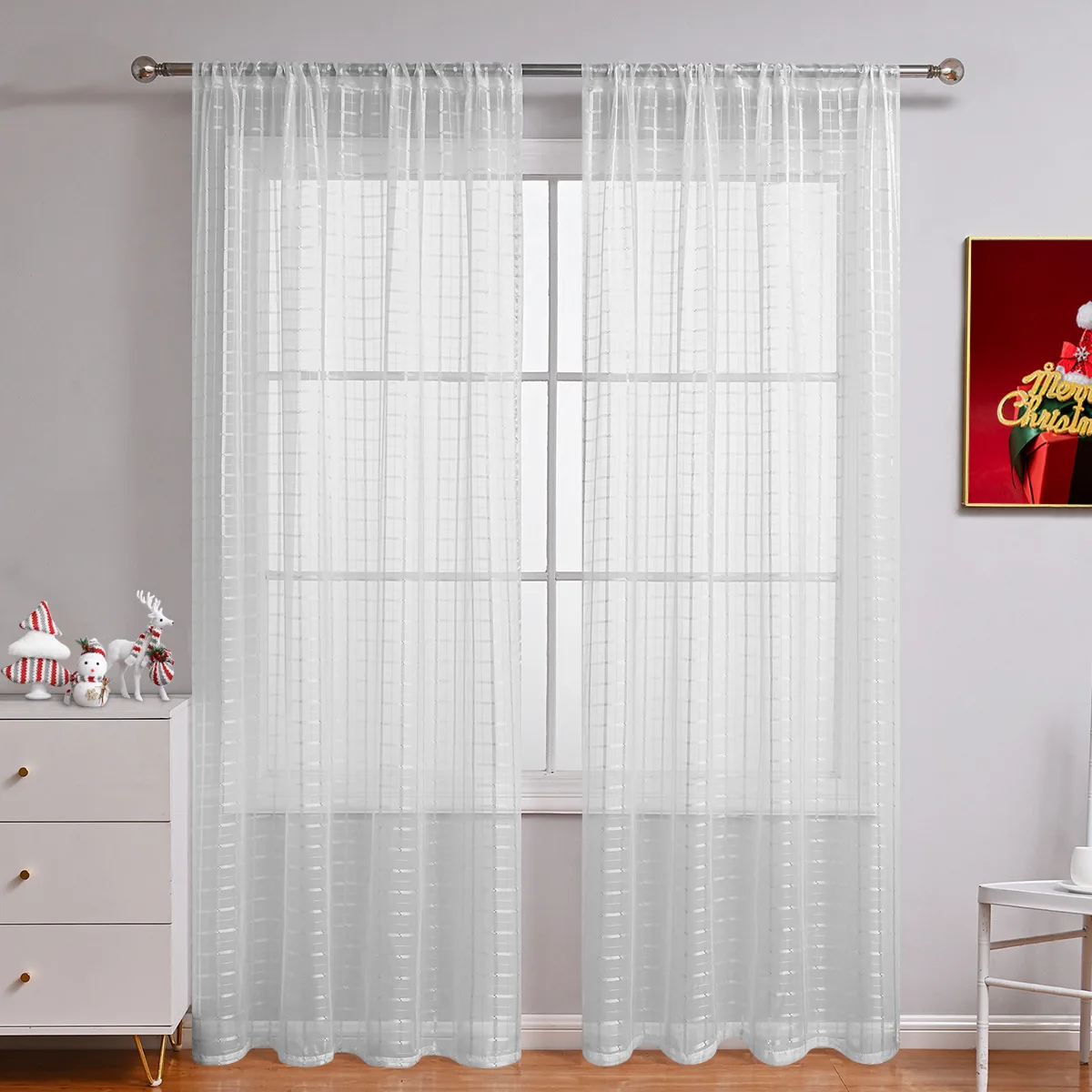 Curtain Sheer Plaid Window Curtains for Living Room Modern Style White Bedroom Treatment 1 Panel Rod Pocket 132cm Soft Drape
Curtain Sheer Plaid Window Curtains for Living Room Modern Style White Bedroom Treatment 1 Panel Rod Pocket 132cm Soft Drape