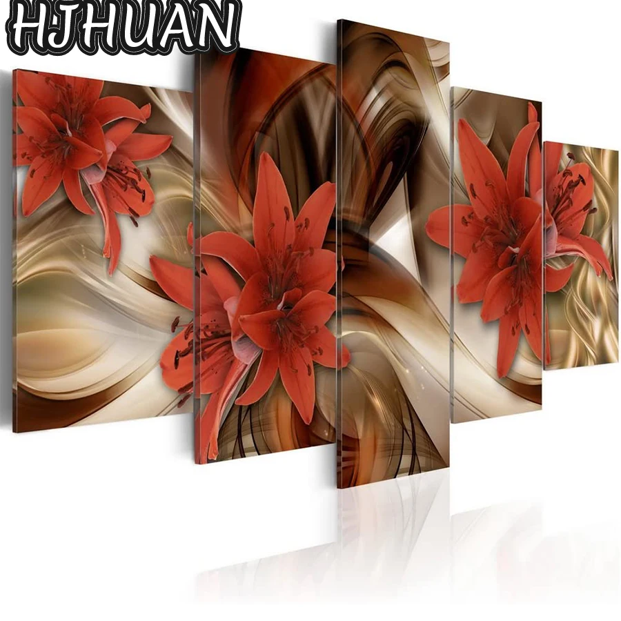 5pcs red flower Diamond Painting Set Hobby Art 5D Full round square Drill diamond embroidery Mosaic stitch cross Home Decoration
5pcs red flower Diamond Painting Set Hobby Art 5D Full round square Drill diamond embroidery Mosaic stitch cross Home Decoration