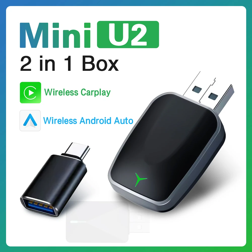 Guideforyou Mini u2 dongle wireless carplay & android auto adapter OTA online upgrade Bluetooth WiFi automatic connection
Guideforyou Mini u2 dongle wireless carplay & android auto adapter OTA online upgrade Bluetooth WiFi automatic connection