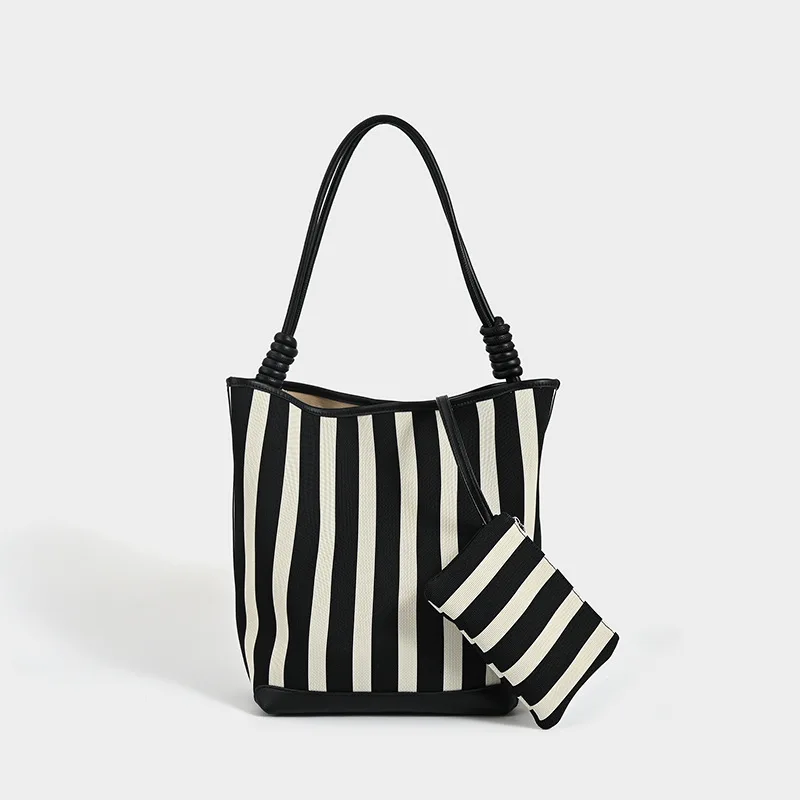 Женская большая сумка в полоску из мягкой кожи, повседневная модная простая сумка на плечо, кошельки и сумки большой вместимости, женские сумки-ведра
Женская большая сумка в полоску из мягкой кожи, повседневная модная простая сумка на плечо, кошельки и сумки большой вместимости, женские сумки-ведра
