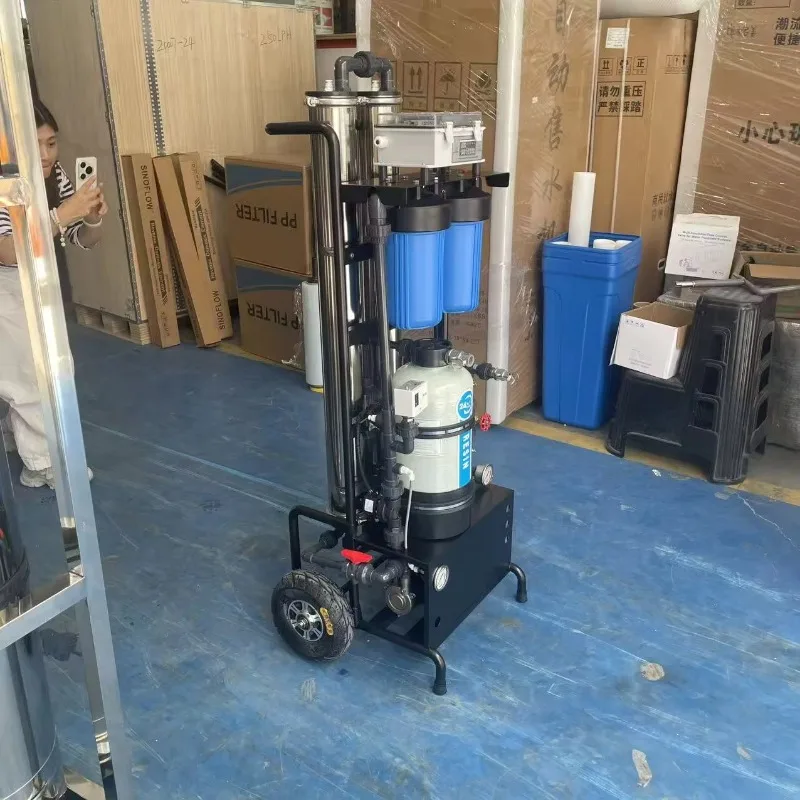 Mobile Trolley Hand Cart RO DI Spotless Water Filter For Car Washing Window Glass Solar Panel Cleaning Reverse Osmosis System
Mobile Trolley Hand Cart RO DI Spotless Water Filter For Car Washing Window Glass Solar Panel Cleaning Reverse Osmosis System
