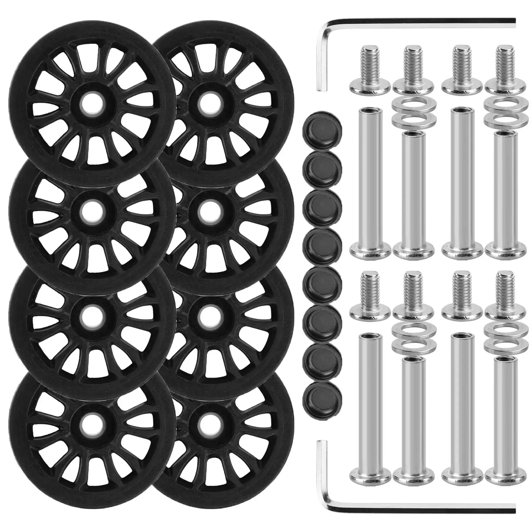 8Pcs Luggage Replacement Wheel Plastic Travel Suitcase Wheels w/h Screw 50mm Suitcase Caster Repair Parts Luggage Accessories
8Pcs Luggage Replacement Wheel Plastic Travel Suitcase Wheels w/h Screw 50mm Suitcase Caster Repair Parts Luggage Accessories