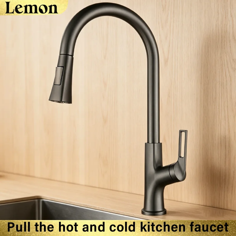 Kitchen Faucets Brushed Nickel Pull Out Kitchen Sink Water Tap Deck Mounted Mixer Stream Sprayer Head Hot Cold Taps Sliver
Kitchen Faucets Brushed Nickel Pull Out Kitchen Sink Water Tap Deck Mounted Mixer Stream Sprayer Head Hot Cold Taps Sliver