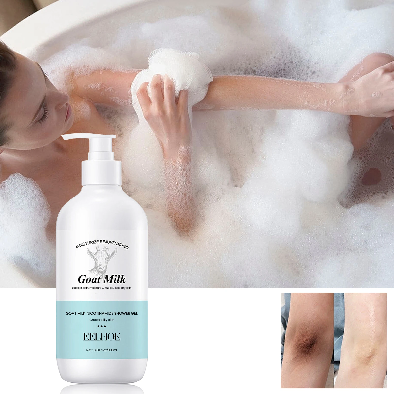 Goat Milk Niacinamide Shower Gel Cleansing Of Keratin Improvement Of Dullness Firming & Moisturizing Whitening Body Care Product
Goat Milk Niacinamide Shower Gel Cleansing Of Keratin Improvement Of Dullness Firming & Moisturizing Whitening Body Care Product