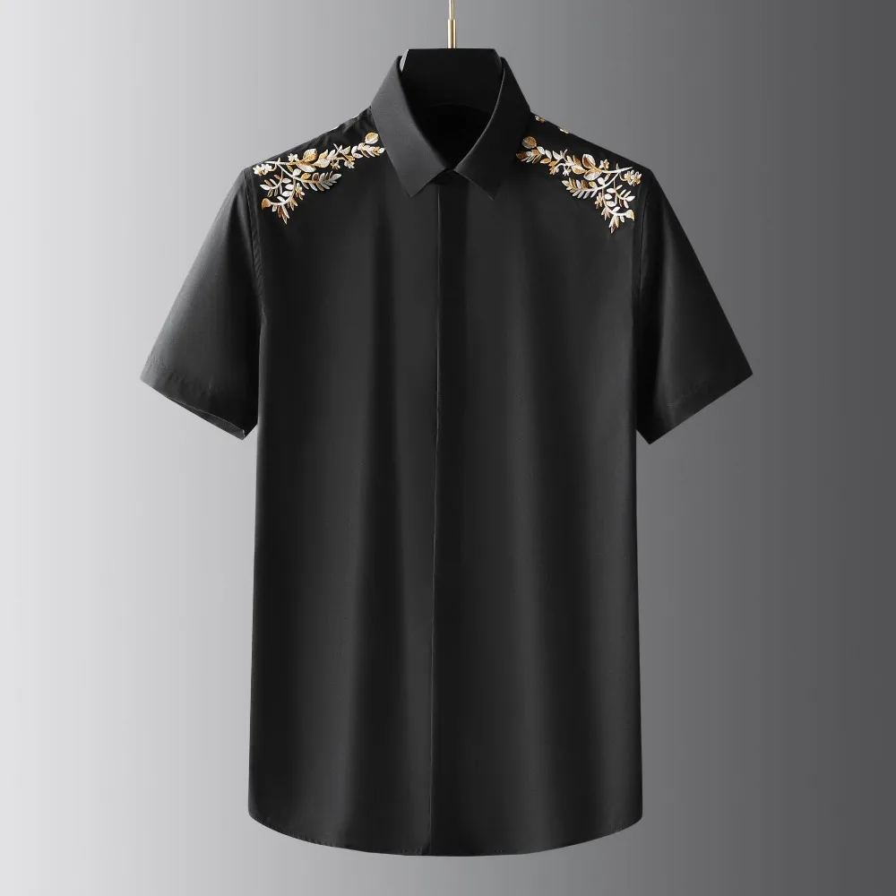 Printed floral 3D craft men's shirt - High-quality long and short sleeves in black and white color scheme - Comfortable and fitt
Printed floral 3D craft men's shirt - High-quality long and short sleeves in black and white color scheme - Comfortable and fitt