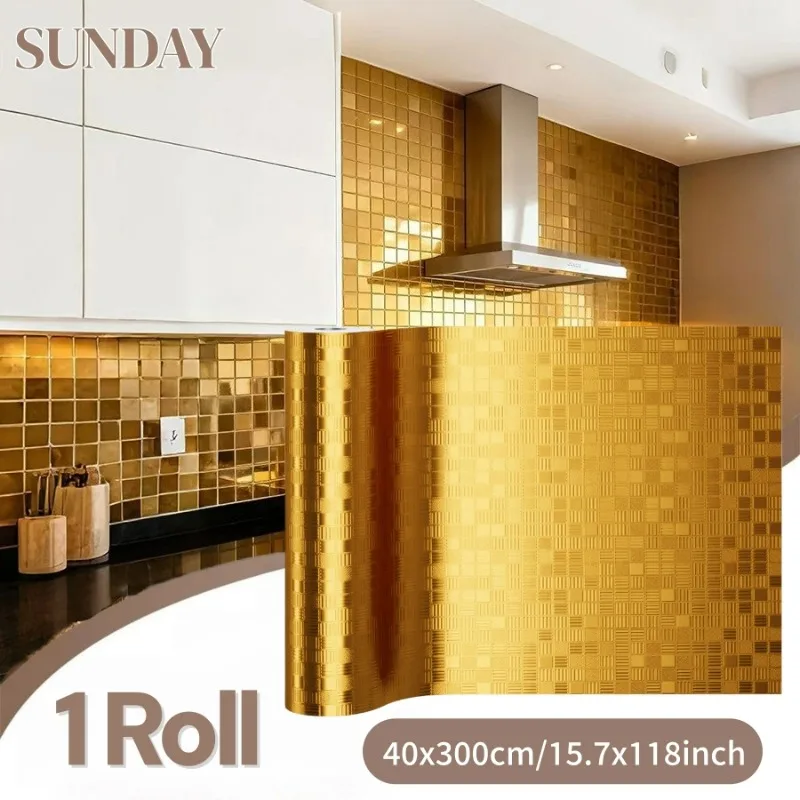 Embossed Mosaic Self Adhesive Wallpapers Faux Metal Film Glossy Wall Sticker 2mm Thick Foam Peel and Stick Wallpaper Home Decor
Embossed Mosaic Self Adhesive Wallpapers Faux Metal Film Glossy Wall Sticker 2mm Thick Foam Peel and Stick Wallpaper Home Decor