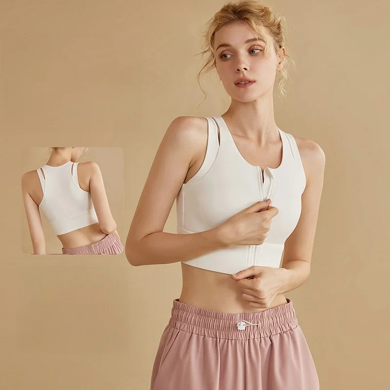 Женское высокопрочное спортивное нижнее белье на молнии спереди, противоударный бюстгальтер для бега, йоги, большой размер, жилет для фитнеса для большой груди 
Женское высокопрочное спортивное нижнее белье на молнии спереди, противоударный бюстгальтер для бега, йоги, большой размер, жилет для фитнеса для большой груди