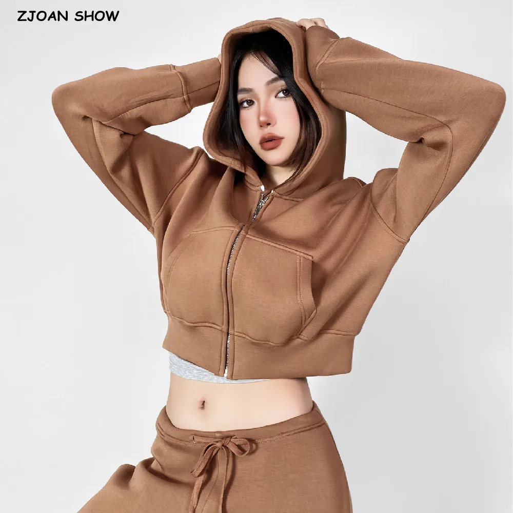 Autumn Winter Harajuku ZIP UP Hooded Pullovers Sweatshirt Women Drop Full Sleeve Cropped Short Casual Jumper Space Cotton Sweats
Autumn Winter Harajuku ZIP UP Hooded Pullovers Sweatshirt Women Drop Full Sleeve Cropped Short Casual Jumper Space Cotton Sweats