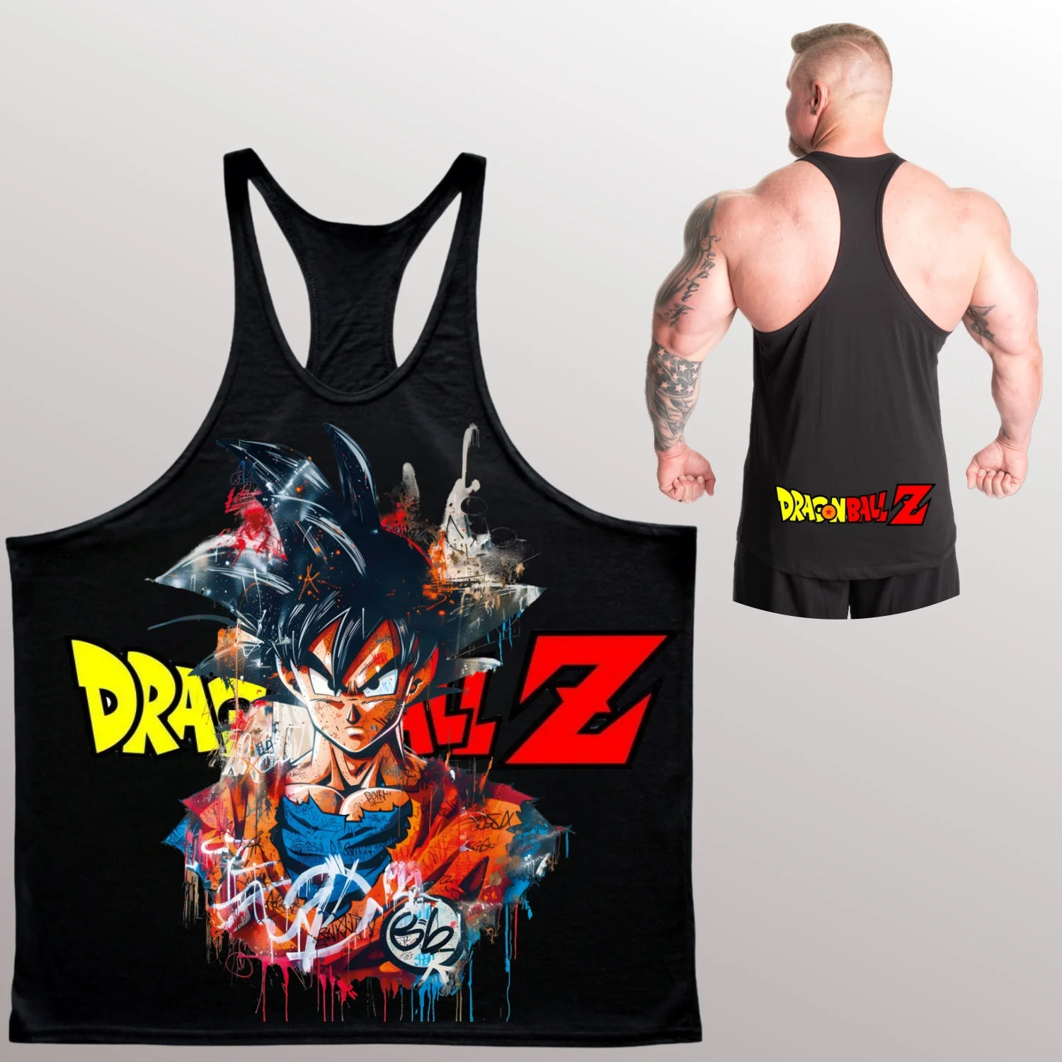 Dragon Ball Anime Printed Cotton Men's Plus Size Vest Sports Loose Fit Fitness Breathable Trend High-quality New Summer Vest
Dragon Ball Anime Printed Cotton Men's Plus Size Vest Sports Loose Fit Fitness Breathable Trend High-quality New Summer Vest
