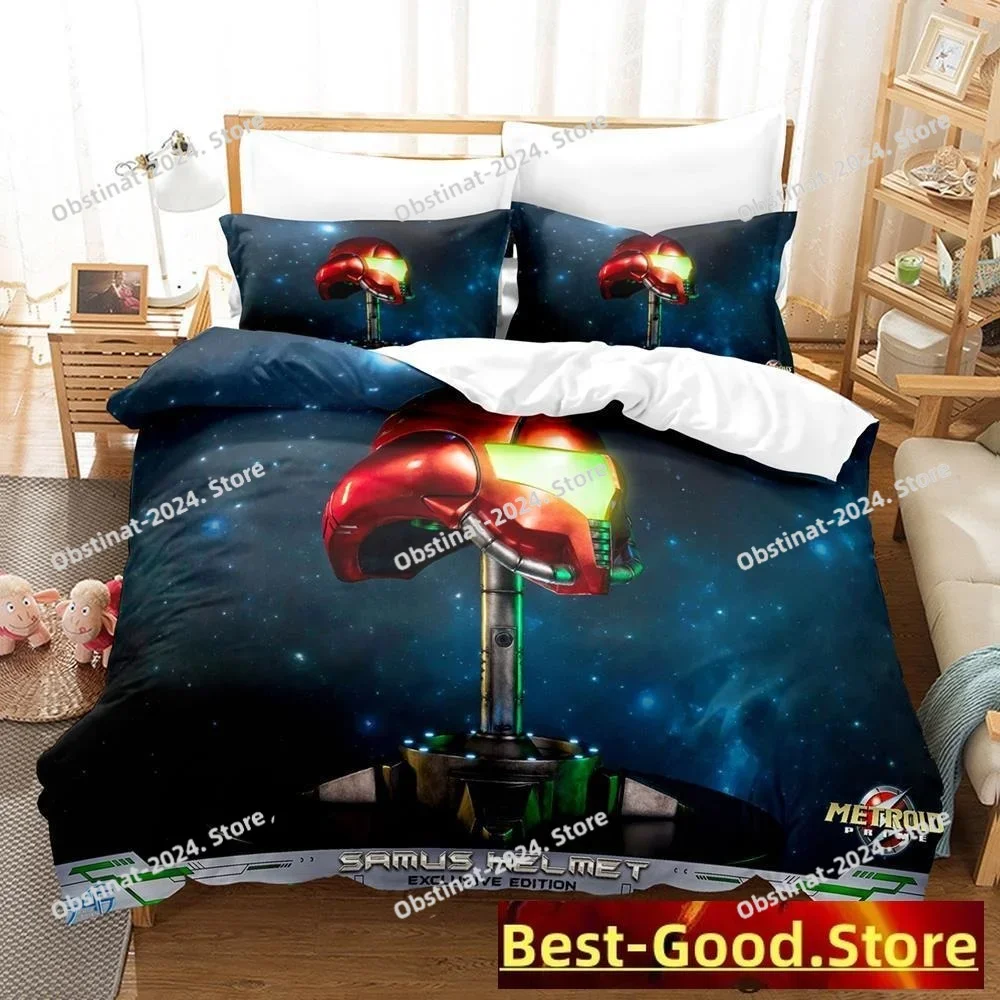 New Metroid Prime Bedding Set Single Twin Full Queen King Size Bed Set Adult Kid Bedroom Duvetcover Sets Anime parure de lit Bed
New Metroid Prime Bedding Set Single Twin Full Queen King Size Bed Set Adult Kid Bedroom Duvetcover Sets Anime parure de lit Bed