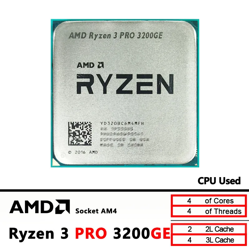 Процессор AMD Ryzen 3 PRO 3200GE Б/У R3 PRO 3200GE 3.3 ГГц, четырехъядерный, четырехпоточный, 35 Вт, L3=4 МБ, YD320BC6M4MFH, сокет AM4
Процессор AMD Ryzen 3 PRO 3200GE Б/У R3 PRO 3200GE 3.3 ГГц, четырехъядерный, четырехпоточный, 35 Вт, L3=4 МБ, YD320BC6M4MFH, сокет AM4