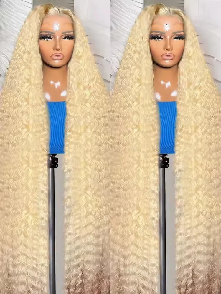 40 Inch 250% Density 613 Curly Lace Front Human Hair Wigs Loose Deep Wave 13x6 Honey Blonde Color Lace Frontal Wigs For Women
40 Inch 250% Density 613 Curly Lace Front Human Hair Wigs Loose Deep Wave 13x6 Honey Blonde Color Lace Frontal Wigs For Women