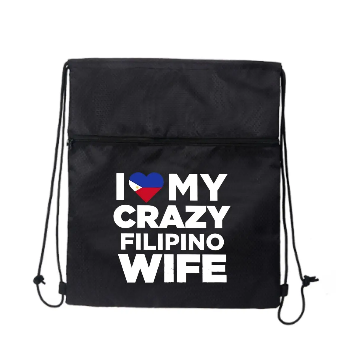 I Love My Crazy Филиппинский женский дизайн, черный рюкзак на молнии со шнурком, легкий для прогулок по природу
I Love My Crazy Филиппинский женский дизайн, черный рюкзак на молнии со шнурком, легкий для прогулок по природу