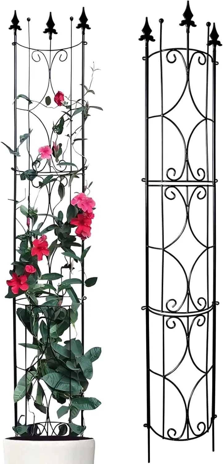 2 Pack 72'' H x 12'' W Metal Plant Trellis for Indoor/Outdoor Potted Plants, Climbing Houseplants and Flowers
2 Pack 72'' H x 12'' W Metal Plant Trellis for Indoor/Outdoor Potted Plants, Climbing Houseplants and Flowers
