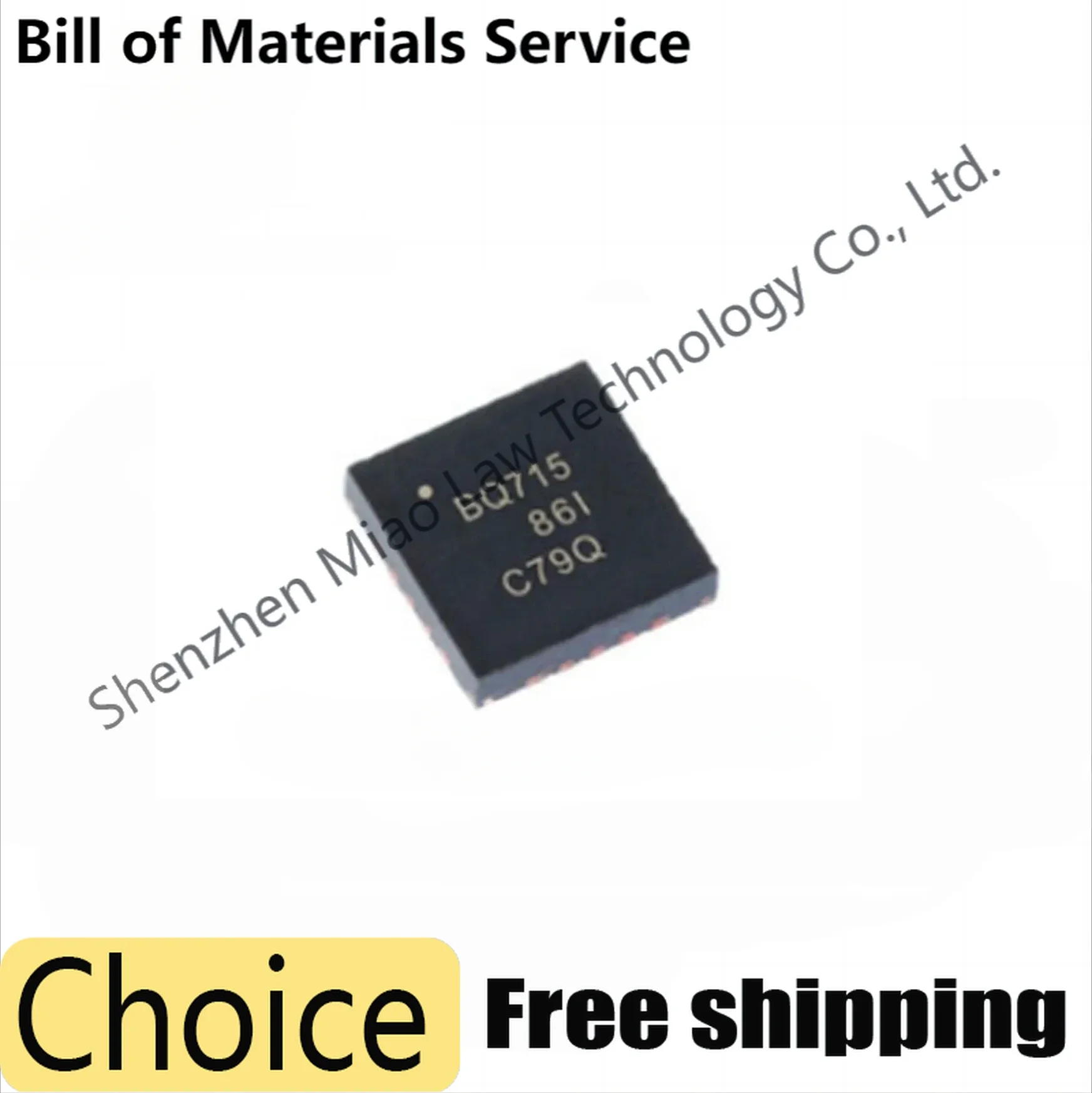 20pcs NEW 100% Original authentic BQ24715RGRR BQ24715 silk screen BQ715 package VQFN20 battery management chip
20pcs NEW 100% Original authentic BQ24715RGRR BQ24715 silk screen BQ715 package VQFN20 battery management chip