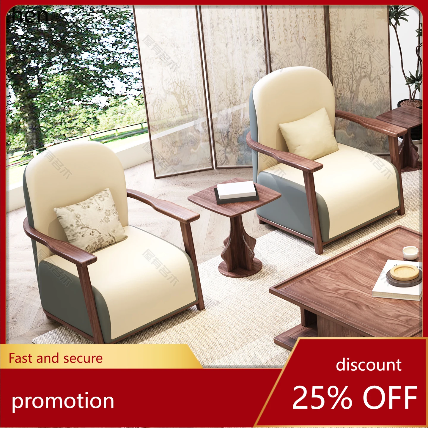 HXL Sofa Chair Solid Wood Chair Home Use Living Room Balcony Leisure Modern Simple Single Chair
HXL Sofa Chair Solid Wood Chair Home Use Living Room Balcony Leisure Modern Simple Single Chair