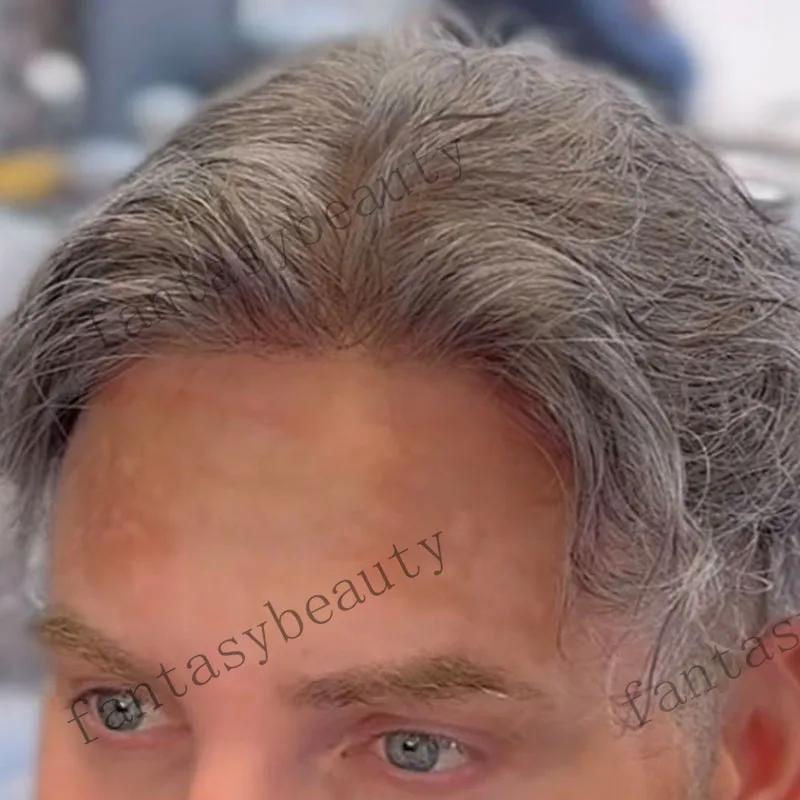 Натуральная линия волос, серый 1B65 1B20, незаметный мужской парик, 100% человеческие волосы, прочная тонкая кожа, искусственная кожа, коричневый капиллярный протез, мужские парики
Натуральная линия волос, серый 1B65 1B20, незаметный мужской парик, 100% человеческие волосы, прочная тонкая кожа, искусственная кожа, коричневый капиллярный протез, мужские парики