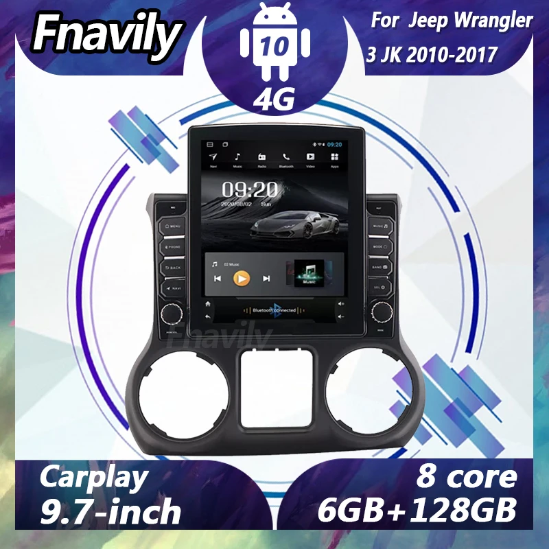 Fnavily 9.7" Android 10 car radio For Jeep Wrangler 3 JK video navigation dvd player car stereos audio GPS DSP BT 4G 2010-2017
Fnavily 9.7" Android 10 car radio For Jeep Wrangler 3 JK video navigation dvd player car stereos audio GPS DSP BT 4G 2010-2017