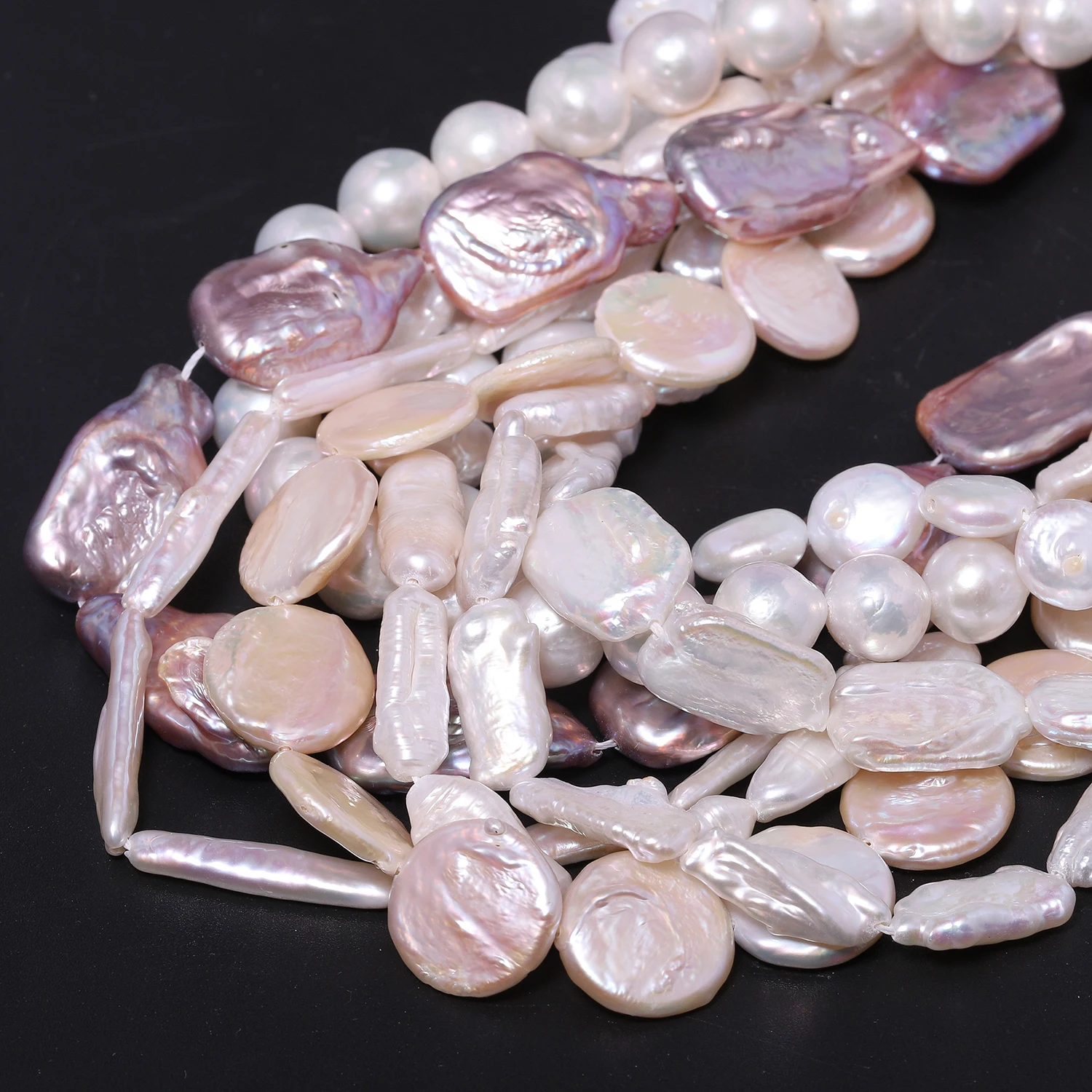 Natural Baroque Style Freshwater Pearl Beads Irregular Round Strip Rectangular Beads for Jewelry Making DIY Necklace Pendant
Natural Baroque Style Freshwater Pearl Beads Irregular Round Strip Rectangular Beads for Jewelry Making DIY Necklace Pendant