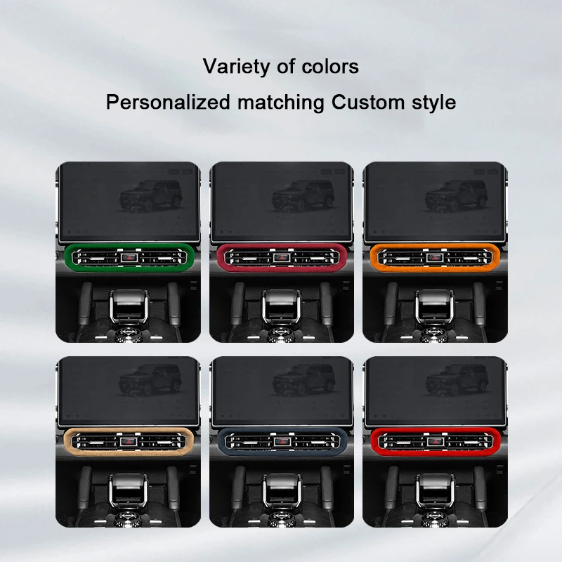 For JETOUR Traveler T2 2023 2024 2025 Italian Suede Overlay On Central Console Air Condition A/C Air Outlet Trim Cover Frame
For JETOUR Traveler T2 2023 2024 2025 Italian Suede Overlay On Central Console Air Condition A/C Air Outlet Trim Cover Frame