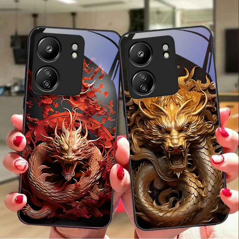 Chinese Wind Dragon For Xiaomi Redmi 13C Note13 12 Pro Plus 5G Note 9 13T Pro POCO X6 F5 F6 Black Tempered Glass Phone Case
Chinese Wind Dragon For Xiaomi Redmi 13C Note13 12 Pro Plus 5G Note 9 13T Pro POCO X6 F5 F6 Black Tempered Glass Phone Case